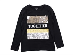 Name It t-shirt black with palietter